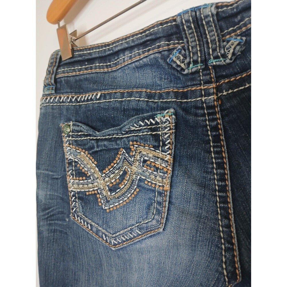 Hydraulic Gramercy Slim Boot Jeans Women’s 5/6 Low Rise Embroidered Pockets Y2K - Picture 9 of 16